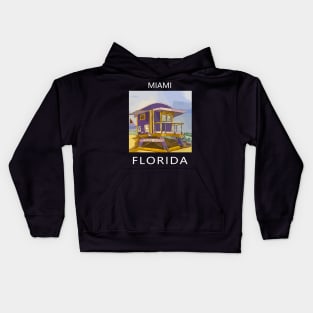 Miami Florida - Welshdesigns Kids Hoodie